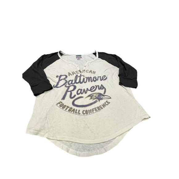 Baltimore Ravens Rookie Juniors Raglan 3/4 Length Sleeves Size M - Picture 2 of 6